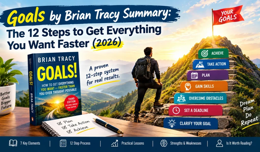Goals by Brian Tracy summary and 12-step goal-setting process