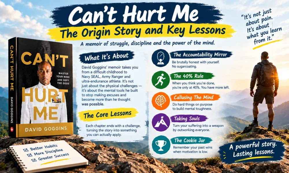 Can't Hurt Me origin story and key lessons